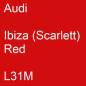 Preview: Audi, Ibiza (Scarlett) Red, L31M.